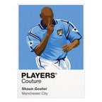 Shaun Goater Manchester City Icon Frame — White