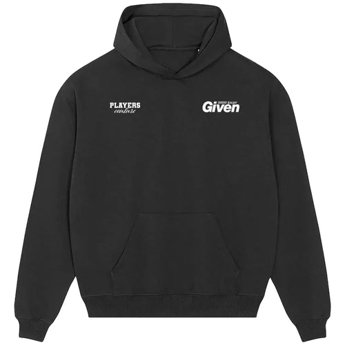 Shay Given hoodie – black men's hoodie featuring the Shay Given Players Couture logo
