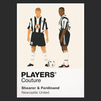 Shearer & Ferdinand Newcastle United Men's Hoodie - Black