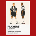 Shearer & Ferdinand Newcastle United Men's Hoodie - Red