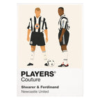 Shearer & Ferdinand Newcastle United Men's T-Shirt - White