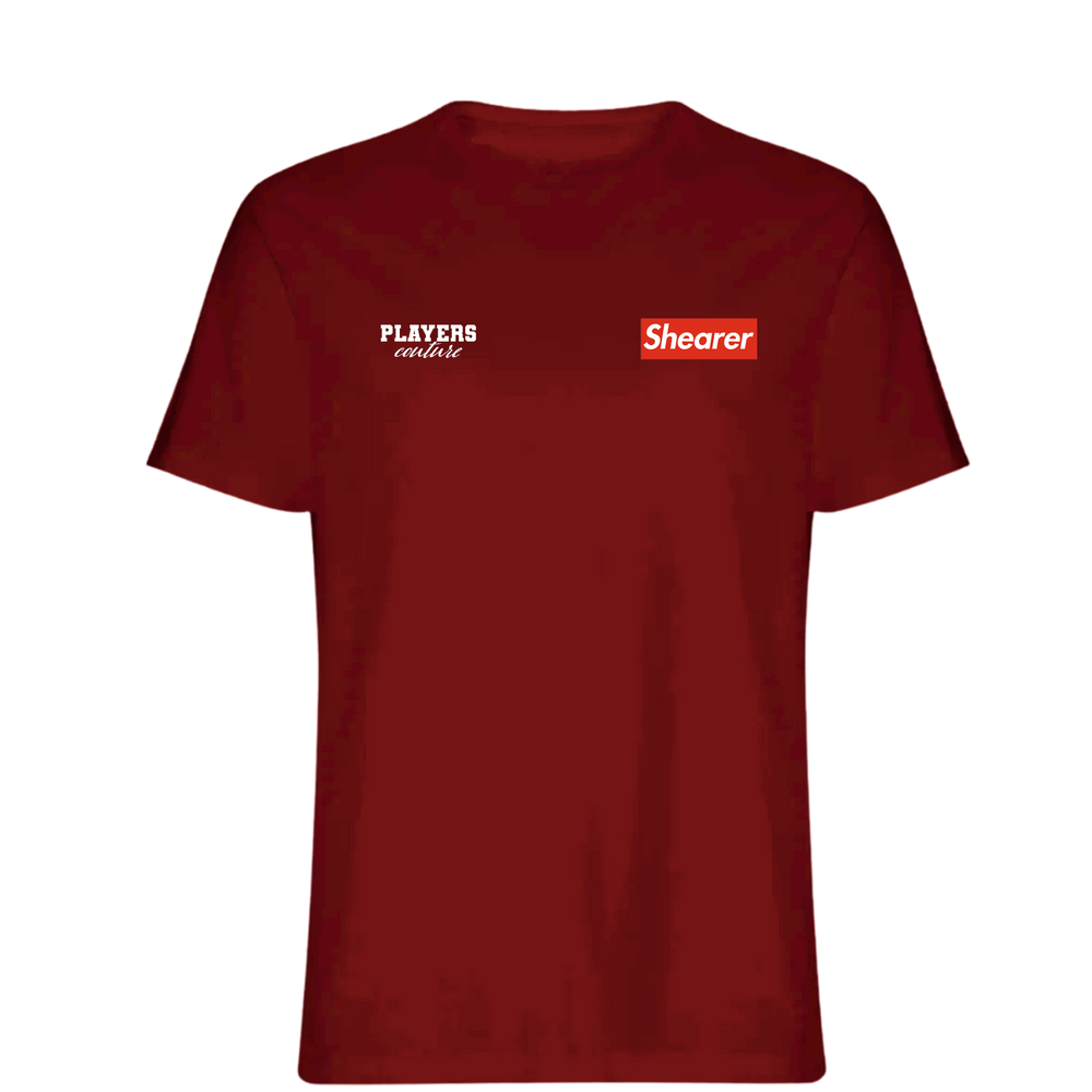 Alan Shearer Logo Players Couture Mens T-Shirt Red