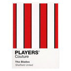 Sheffield United Classic Football Shirt Colours Frame Men's T-Shirt – white close-up detail shot of the Sheffield United