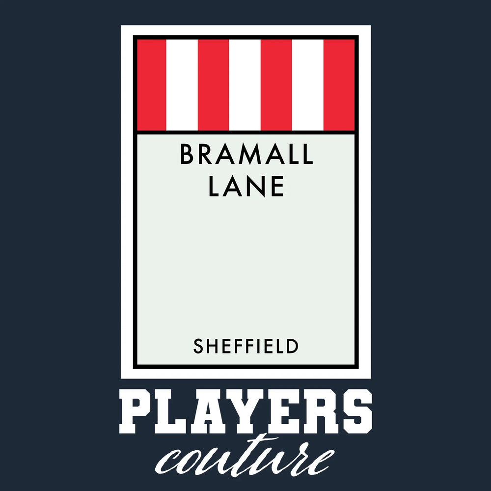 Sheffield United Monopoly Card Players Couture Mens T-Shirt - White / S | Football, Men's, Monopoly Card Collection, Sheffield United, T-Shirts, Volume 2
