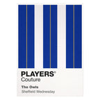 Sheffield Wednesday Classic Football Shirt Colours Frame Men's T-Shirt – white close-up detail shot of the Sheffield
