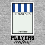Sheffield Wednesday Monopoly Card hoodie – grey men's hoodie with black Sheffield Wednesday Monopoly Card letters and