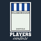 Sheffield Wednesday hoodie – navy men's hoodie with white Sheffield Wednesday letters and Players Couture logo on the chest