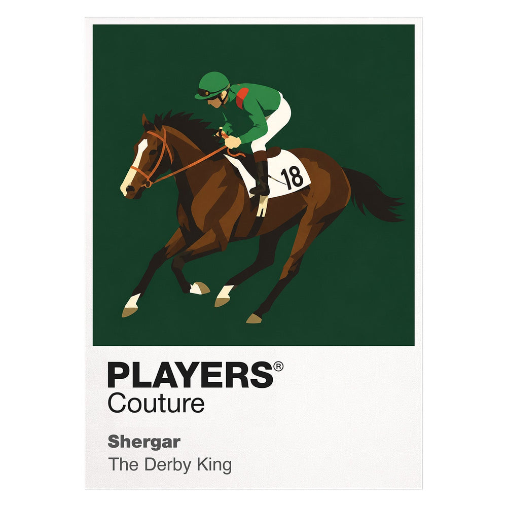 Shergar horse racing T-shirt – white view