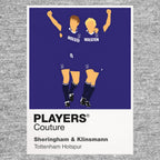 Sheringham and Klinsmann Tottenham Hotspur Icon Frame artwork in grey