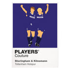 Sheringham and Klinsmann Tottenham Hotspur Icon Frame artwork on white