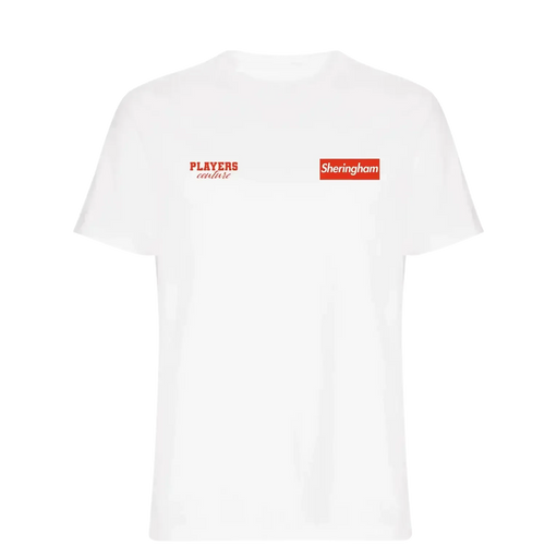 Teddy Sheringham t-shirt – white men's t-shirt featuring the Teddy Sheringham Players Couture logo