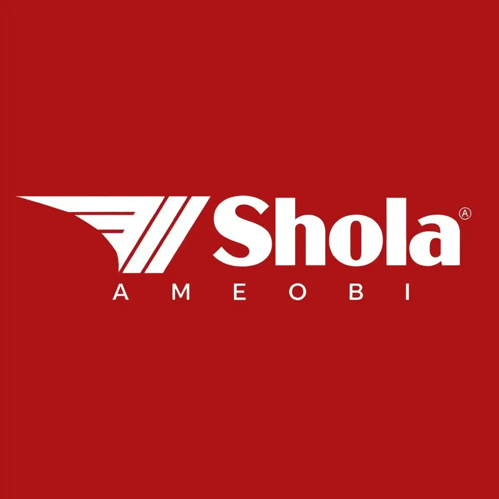 Shola Ameobi Logo Men's Hoodie – red close-up detail shot of the Shola Ameobi Players Couture logo design