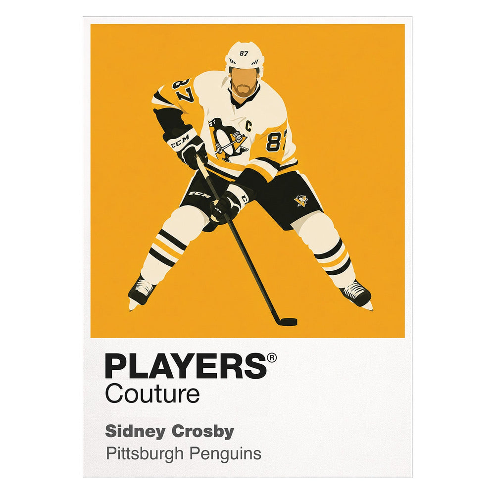 Sidney Crosby Penguins Ice Hockey Icon Frame Men's T-Shirt – image 1