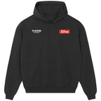 Silva hoodie – red men's hoodie featuring the Silva Players Couture logo