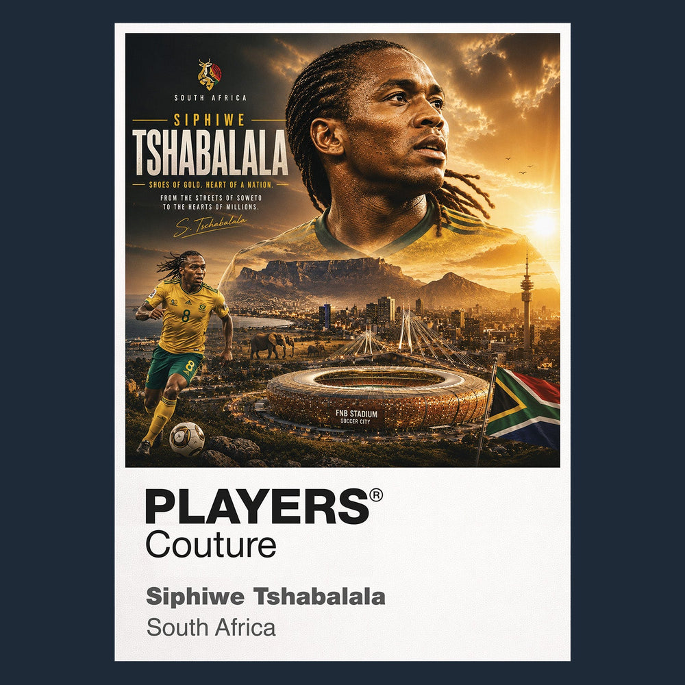 Siphiwe Tshabalala South Africa Atlas Frame artwork by Players Couture