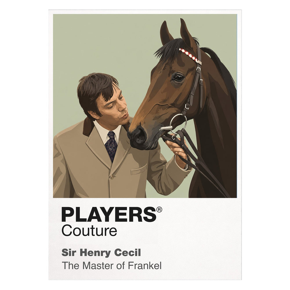 Sir Henry Cecil horse racing T-shirt – white view