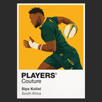 Siya Kolisi Rugby Union Icon Frame Men's Hoodie – image 9