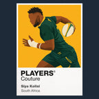 Siya Kolisi Rugby Union Icon Frame Men's T-Shirt – image 8