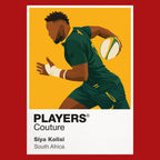 Siya Kolisi Rugby Union Icon Frame Men's Hoodie – image 7