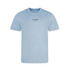 Essentials Collection t-shirt – blue kids' t-shirt with white Essentials Collection letters and Players Couture logo on the