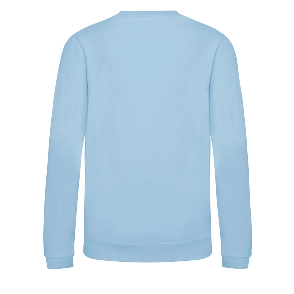 Essentials Collection hoodie – blue kids' hoodie with white Essentials Collection letters and Players Couture logo on the