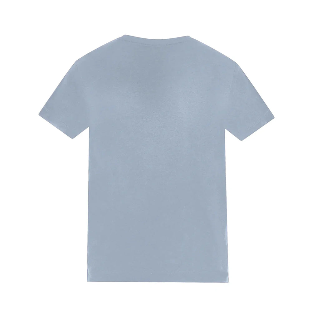 Essentials Collection t-shirt – blue kids' t-shirt with white Essentials Collection letters and Players Couture logo on the