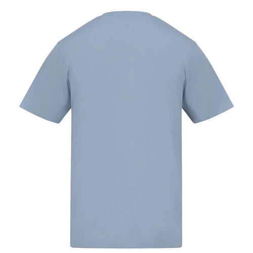 Essentials Collection t-shirt – blue men's t-shirt with white Essentials Collection letters and Players Couture logo on the