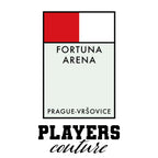 Slavia Prague Monopoly Card hoodie – white men's hoodie with black Slavia Prague Monopoly Card letters and Players Couture