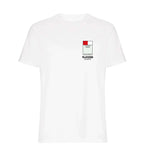 Slavia Prague Monopoly Card t-shirt – navy men's t-shirt with white Slavia Prague Monopoly Card letters and Players Couture