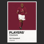 Sol Campbell Arsenal black Icon Frame artwork detail