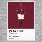 Sol Campbell Arsenal grey Icon Frame artwork detail