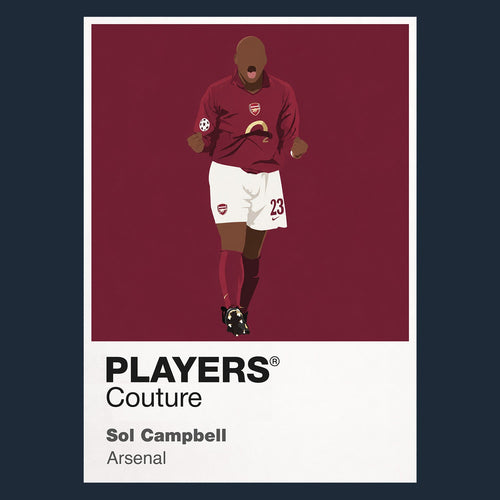 Sol Campbell Arsenal navy Icon Frame artwork detail