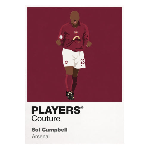 Sol Campbell Arsenal white Icon Frame artwork detail