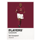Sol Campbell Arsenal white Icon Frame artwork detail