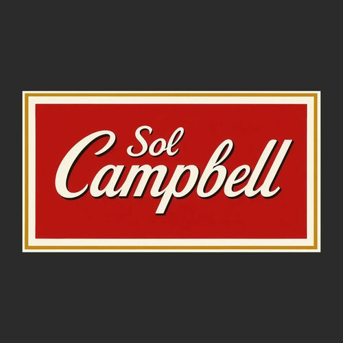 Sol Campbell Logo Men's T-Shirt – black close-up detail shot of the Sol Campbell Players Couture logo design