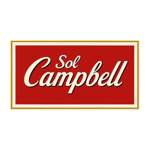 Sol Campbell Logo Men's T-Shirt – white close-up detail shot of the Sol Campbell Players Couture logo design