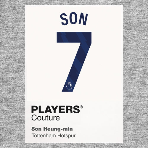 Son Heung-min 7 Football Shirt Frame Men's Hoodie - Players Couture Fan Apparel