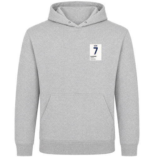 Son Heung-min 7 Football Shirt Frame Men's Hoodie – grey