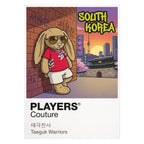 South Korea Football Cool Bunny Men's T-Shirt – South Korea football cool bunny framed artwork detail – Players Couture