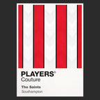 Southampton Classic Football Shirt Colours Frame Men's T-Shirt – black close-up detail shot of the Southampton Players
