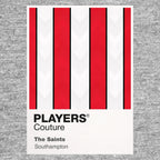 Southampton Classic Football Shirt Colours Frame Men's T-Shirt – grey close-up detail shot of the Southampton Players