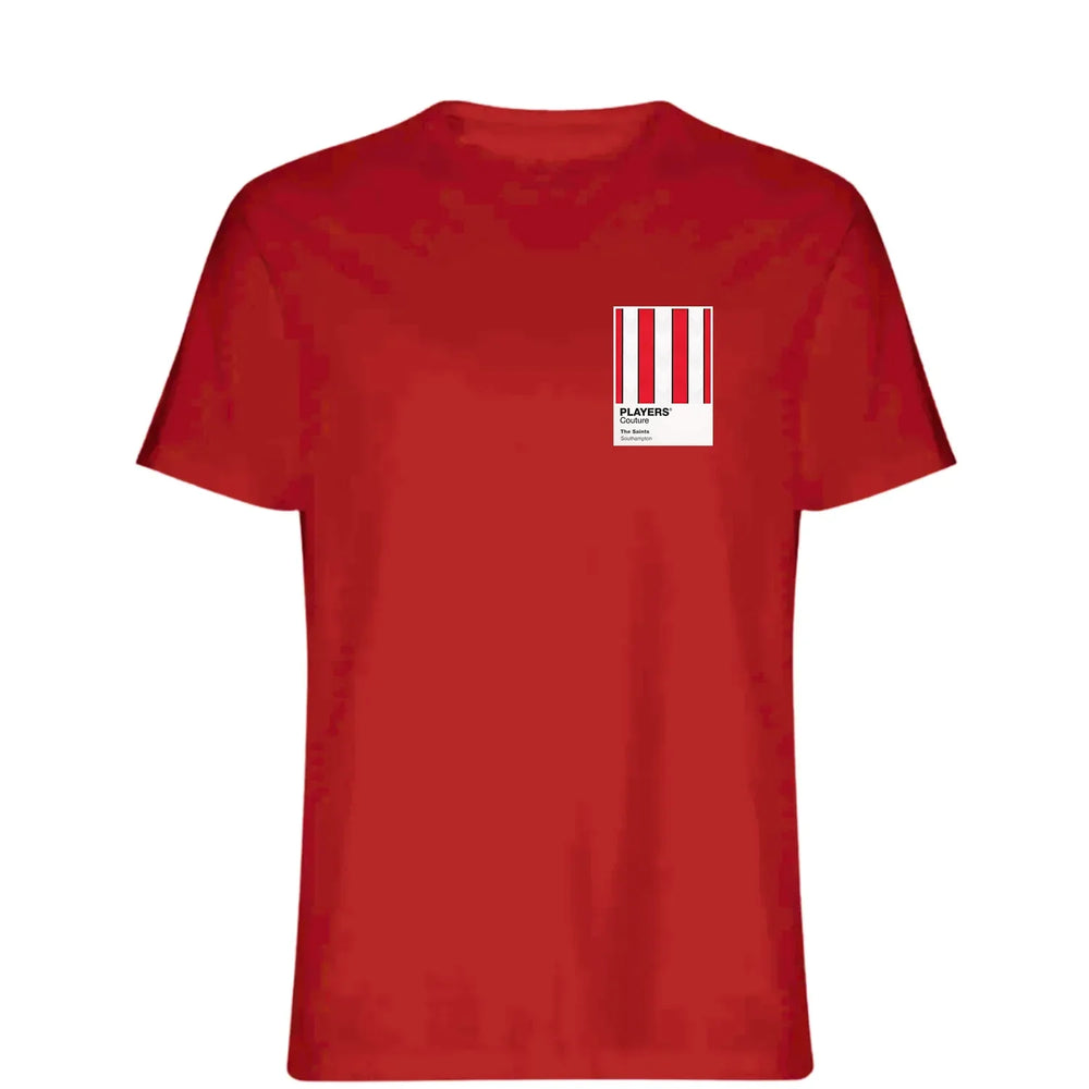 Southampton t-shirt – red men's t-shirt featuring the Southampton Players Couture logo