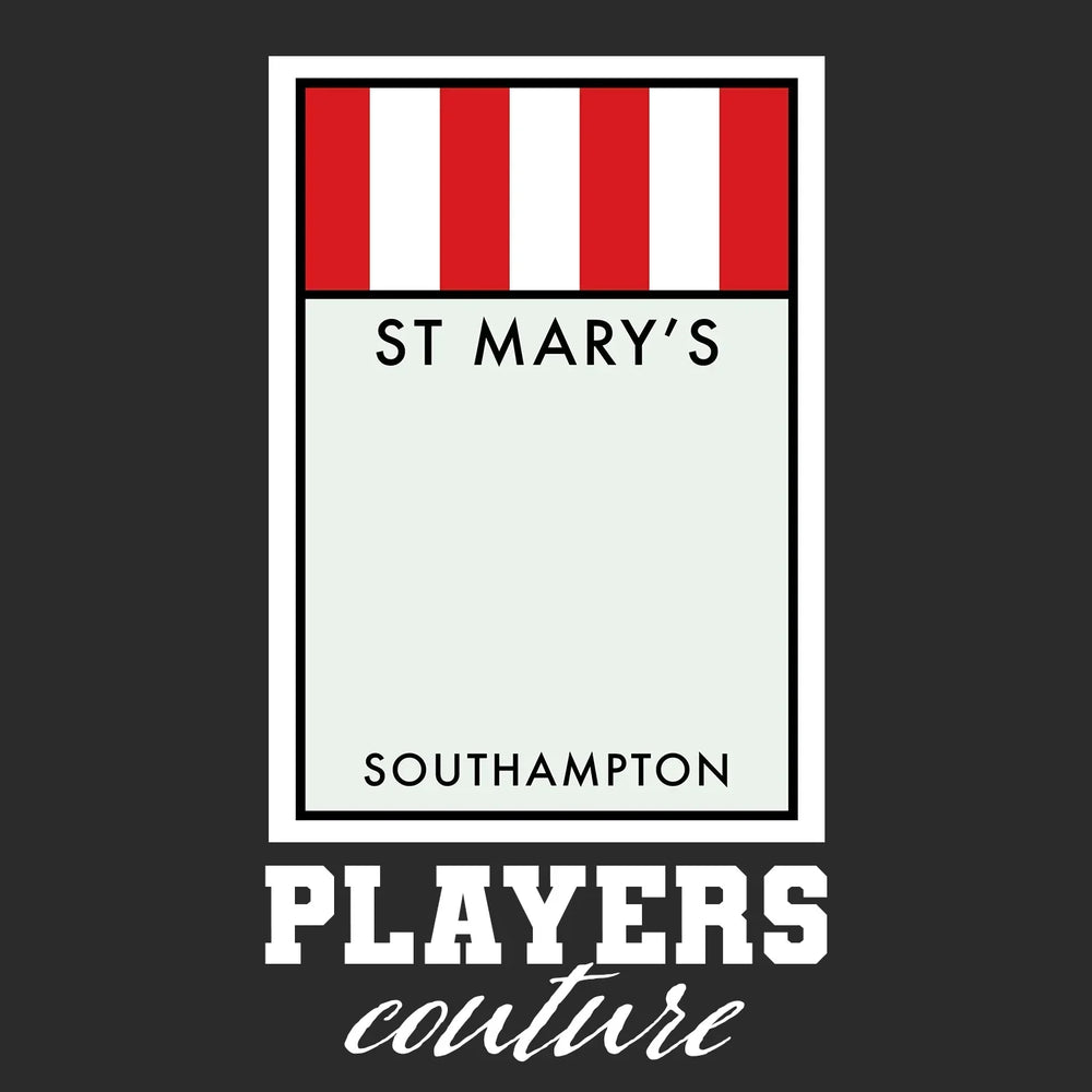 Southampton hoodie – black men's hoodie with white Southampton letters and Players Couture logo on the chest