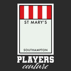 Southampton hoodie – black men's hoodie with white Southampton letters and Players Couture logo on the chest