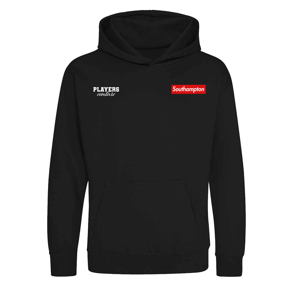 Southampton Logo Players Couture Kids Hoodie Black