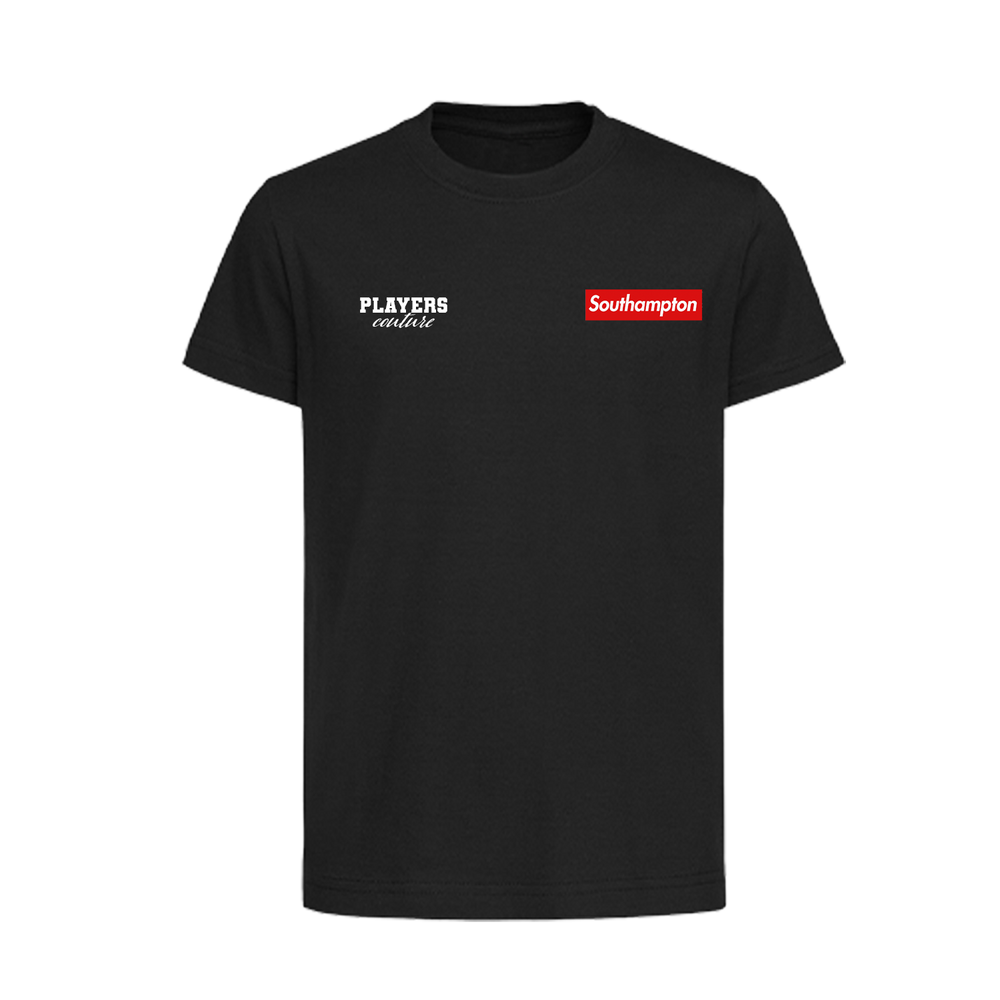 Southampton Logo Players Couture Kids T-Shirt Black