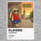Spain Football Cool Bunny Kids T-Shirt – Spain football cool bunny artwork close-up on Gray – Players Couture