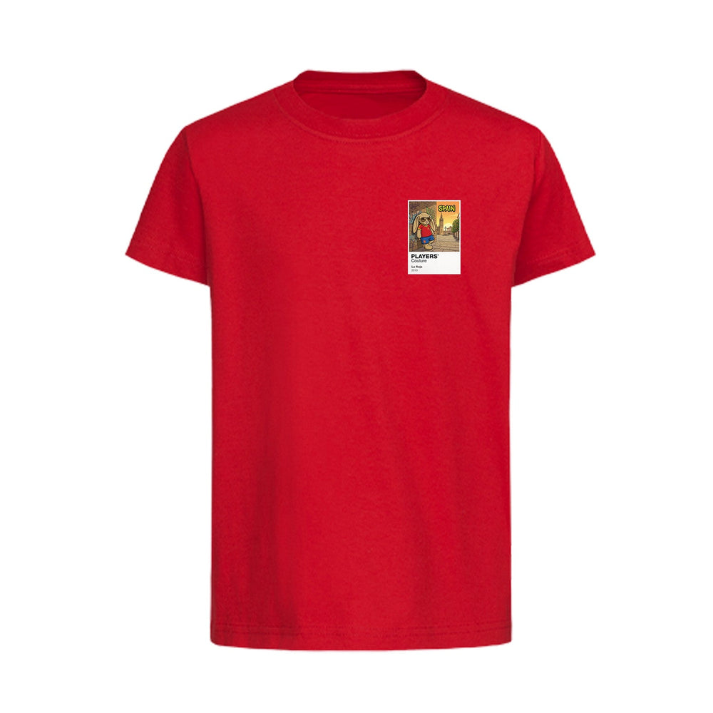Spain Football Cool Bunny Kids T-Shirt – Spain football cool bunny kids t-shirt in Red – Players Couture