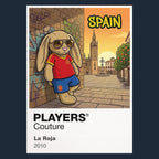 Spain Football Cool Bunny Men's T-Shirt – Spain football cool bunny artwork close-up on Navy – Players Couture