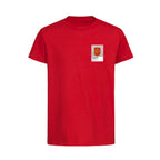 Spain Logo Graffiti Frame Kids T-Shirt - spain graffiti frame kids red tshirt